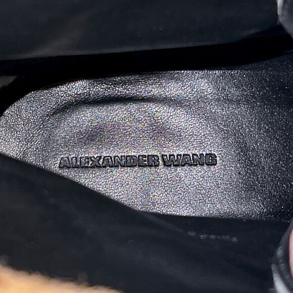 NWOB $1256 Women's Alexander Wang Lyndon Leopard Print Sheep Hair Boots 36 or 6 - Picture 10 of 10